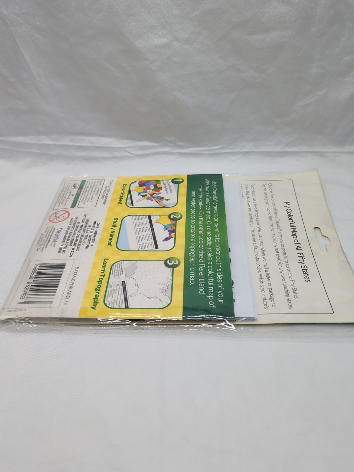 Crayola States And Symbols Color The USA Maps (6) 12″ X 12″