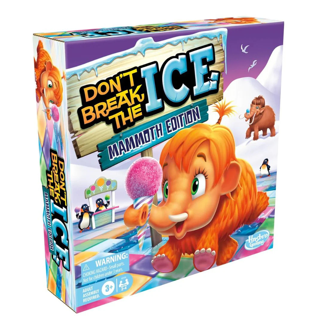 Hasbro Gaming Don’t Break The Ice Mammoth Edition Board Game Ages 3+, 2–4