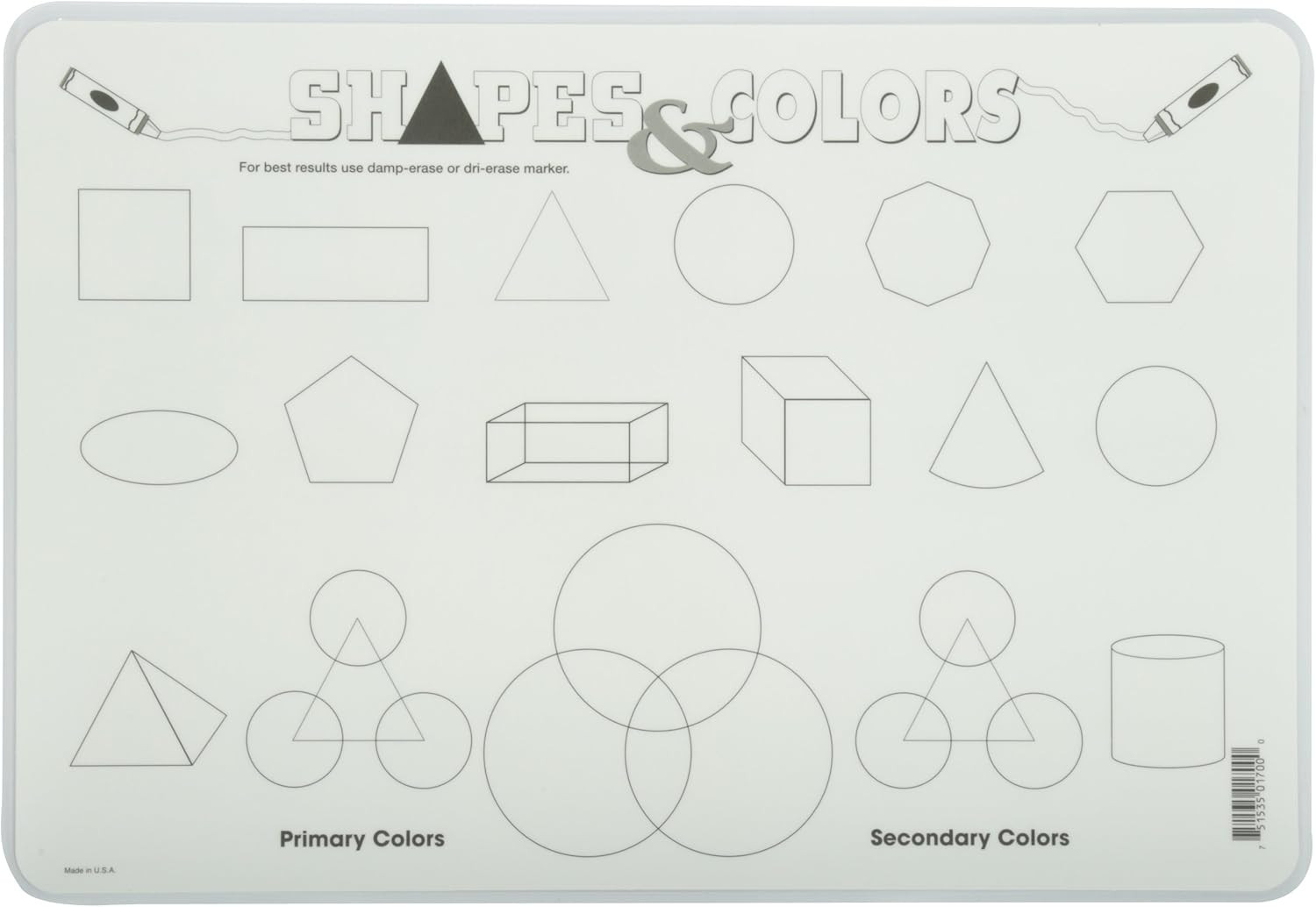 Shapes and Colors Placemat Large