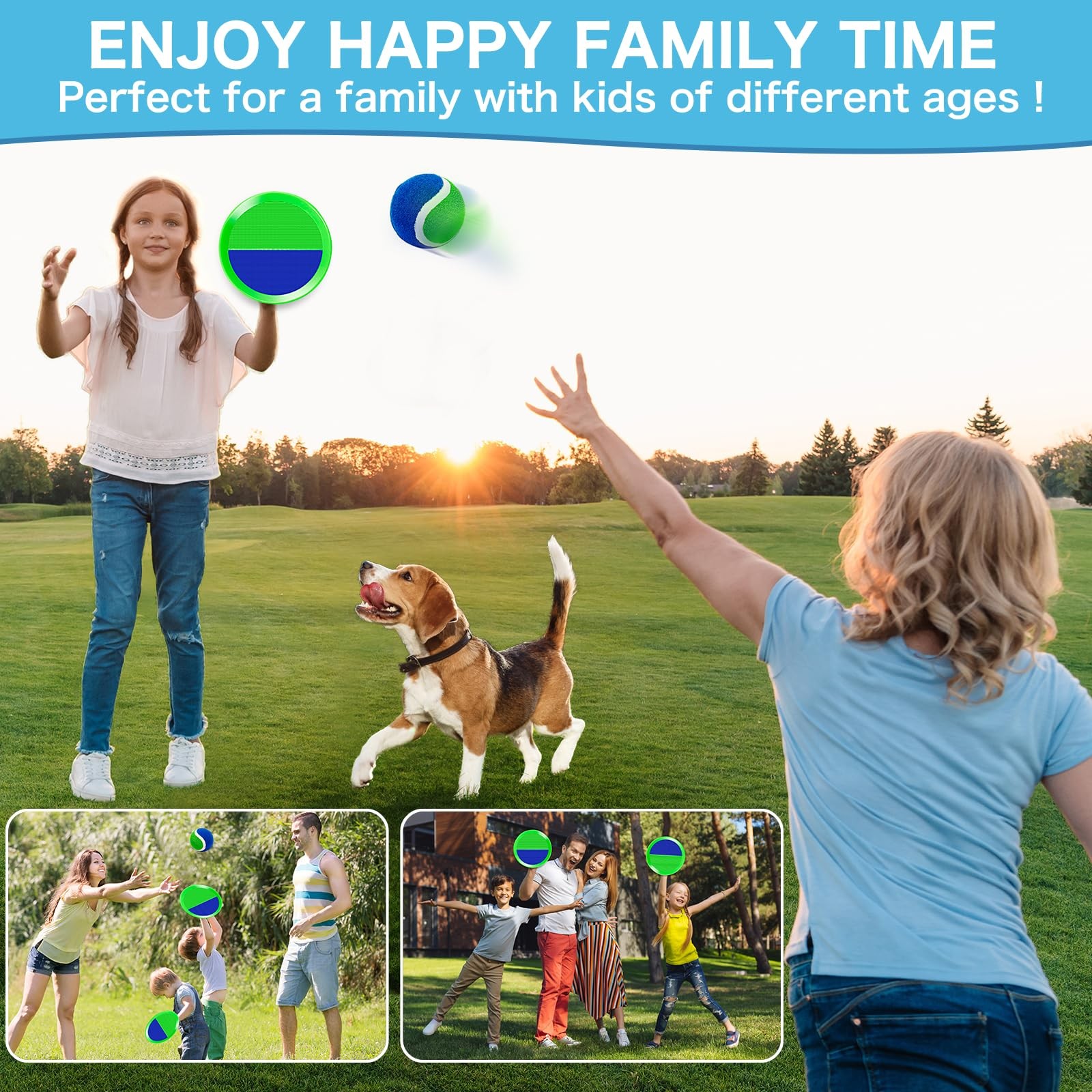 Outdoor Toys for Kids Ages 4-8, Outside Game 3 4 5 6 7 8-12 Small, Green