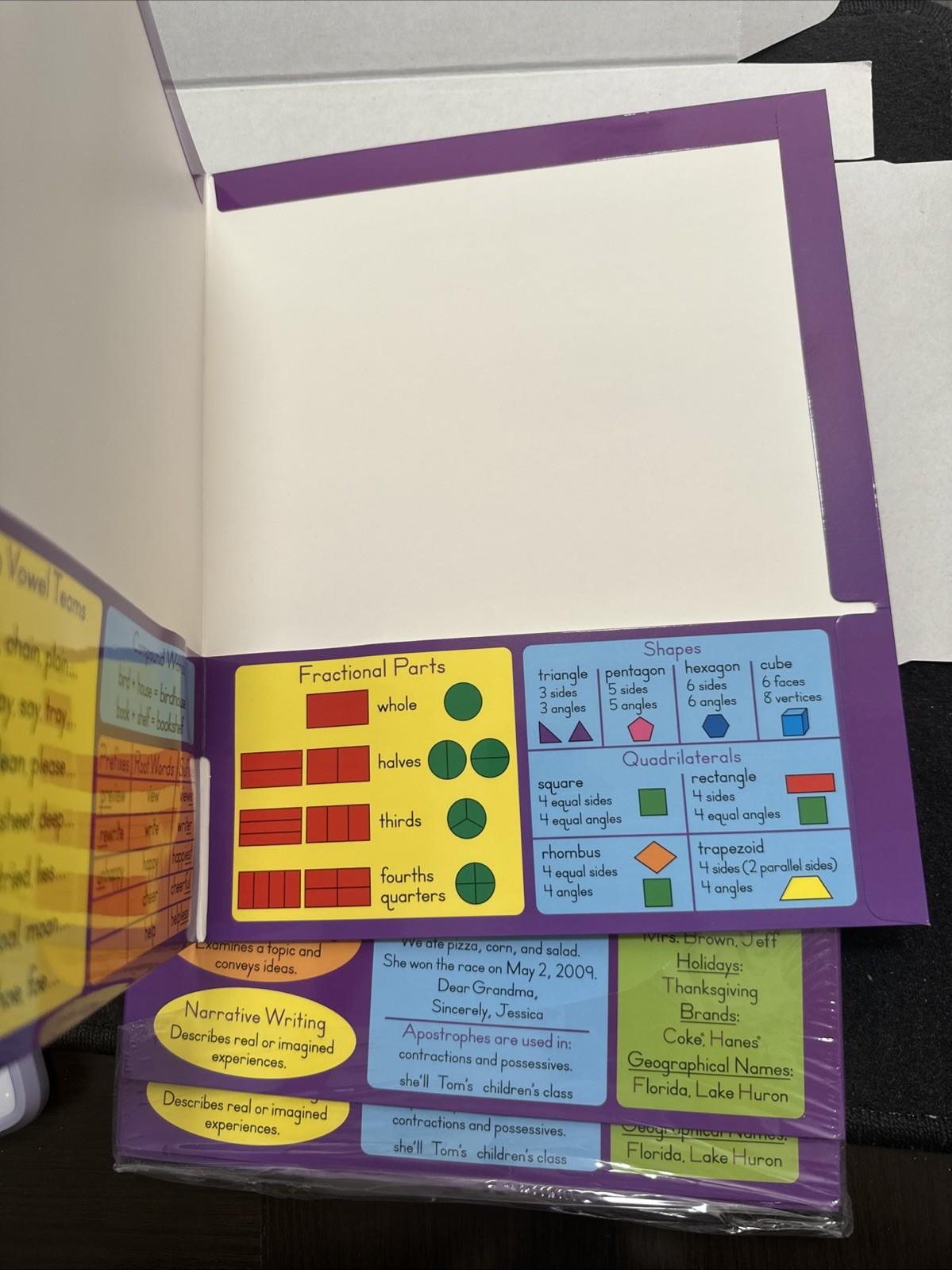 School Folders – Common Core Resource Folder Grade 2 New Opened 12pk