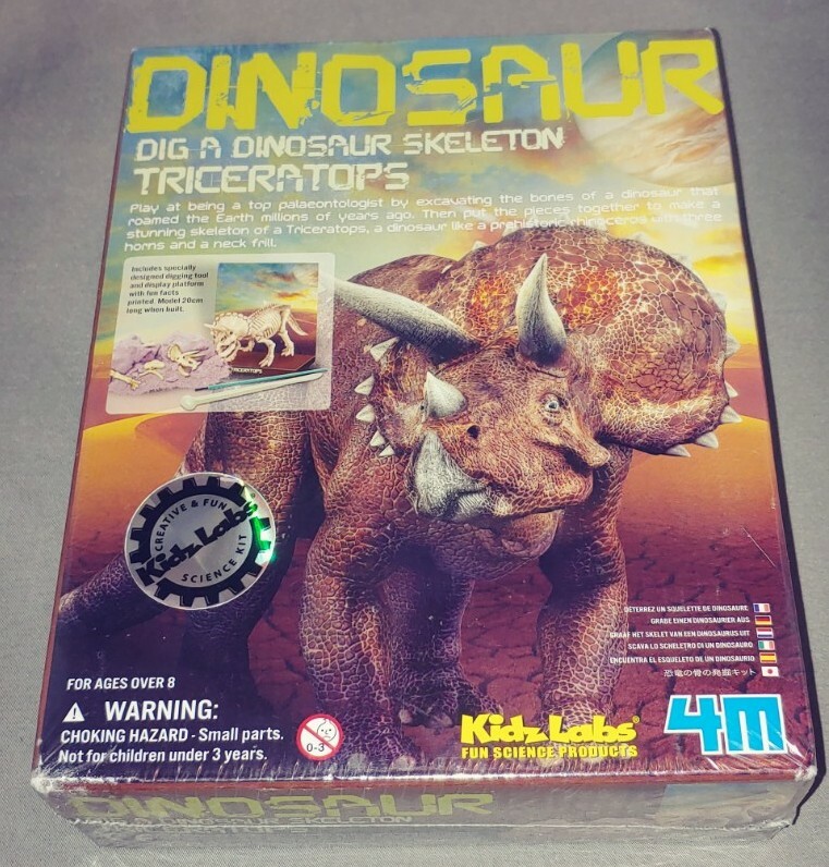 4M Kidzlabs Dig-A-Dinosaur Series I Triceratops #3545