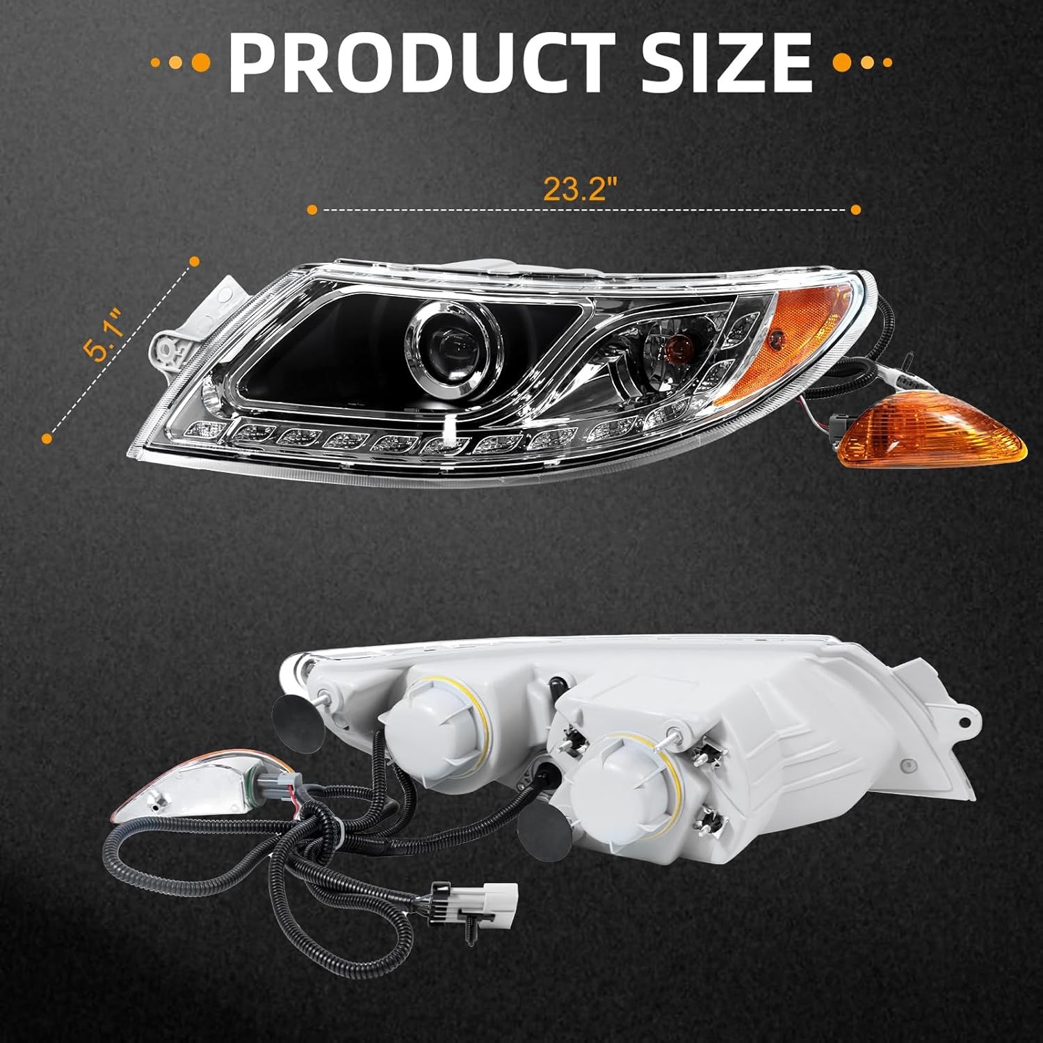 Headlight Assembly Fit for International Durastar Right Passenger Side