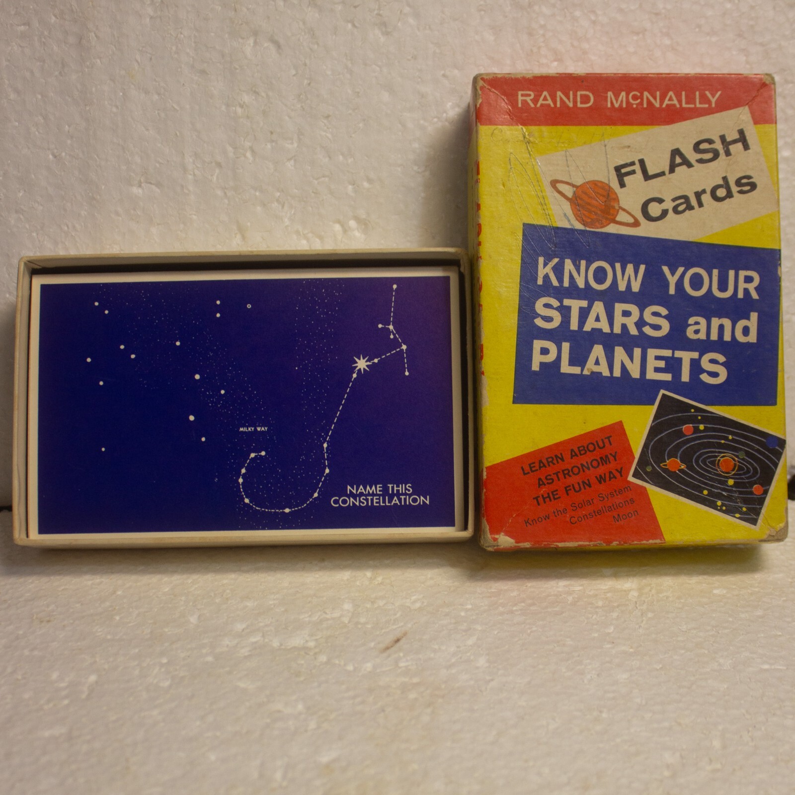 Vintage Flash Cards Know Your Stars And Planets Rand McNally 1960’s
