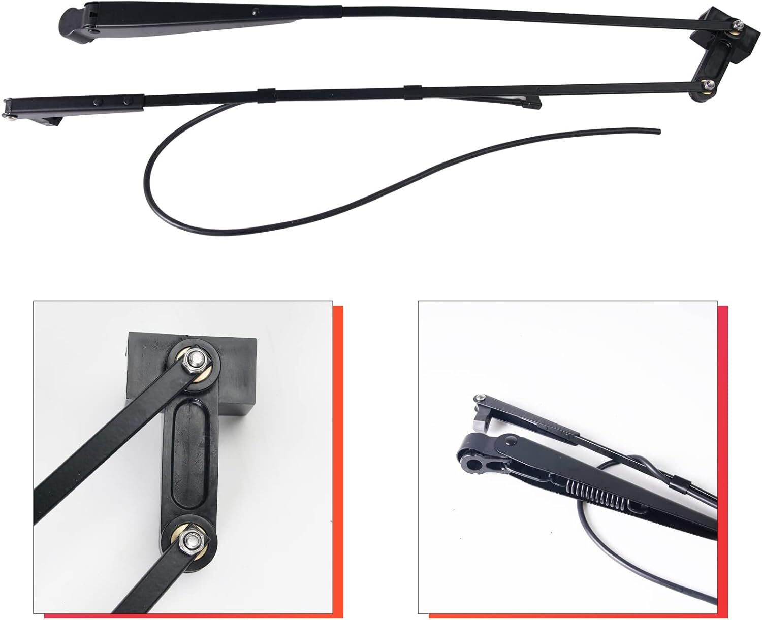 Windshield Wiper Arm & Wiper Blade Kit 7251263 7251264 Compatible with Bobcat