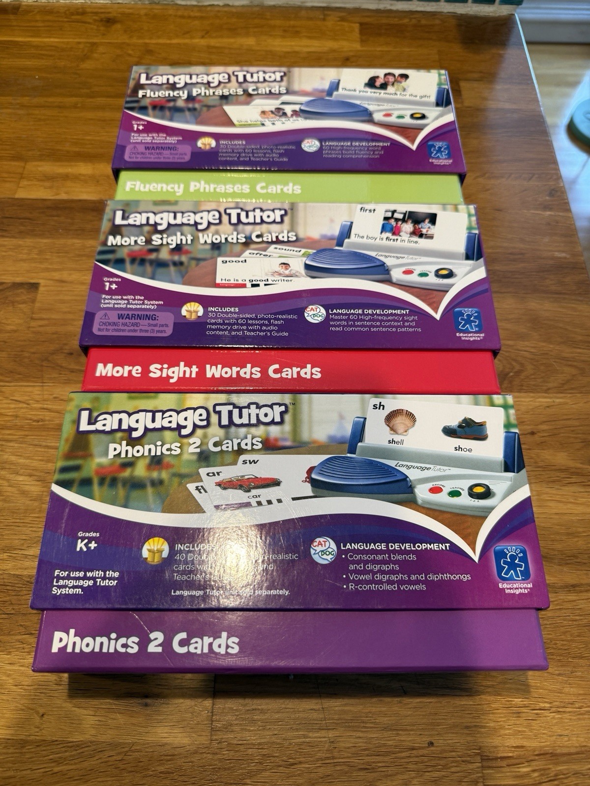Lot Of 3 Language Tutor More Sight Words, Fluency & Phonics – Complete Sets