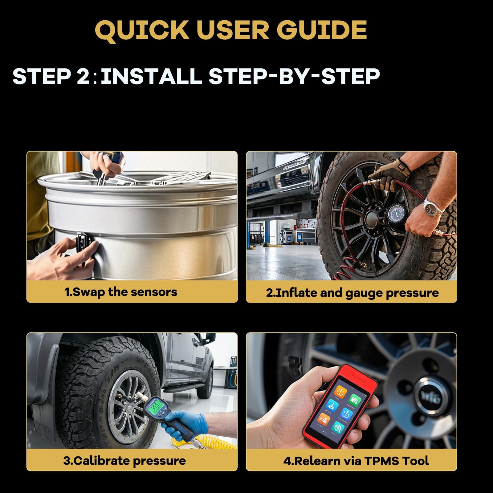 PUMBOAT 315MHz TPMS Silverado/Equinox/Tahoe/Escalade