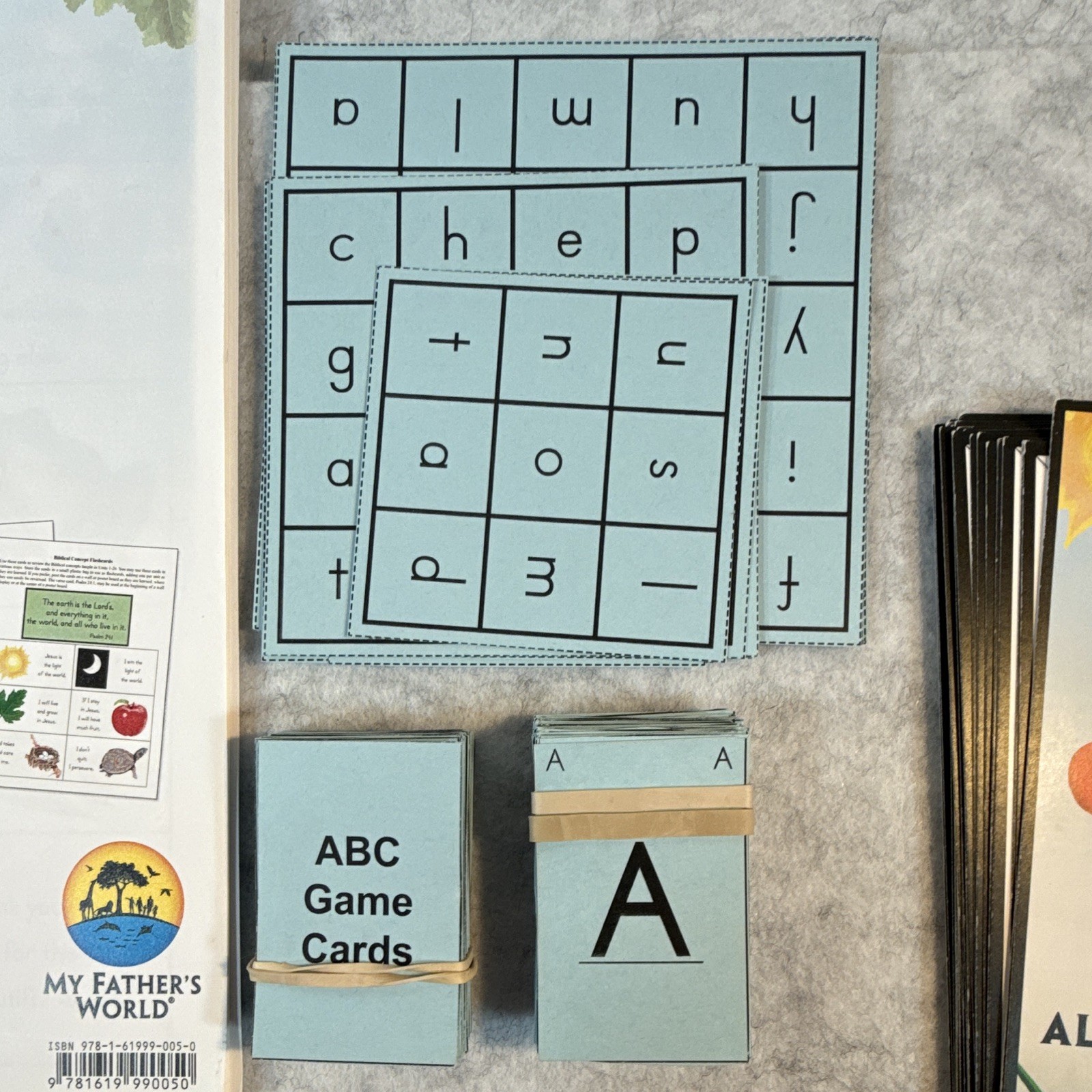 My Father’s World God’s Creation A-Z Kindergarten Set Flash Cards & Manuals
