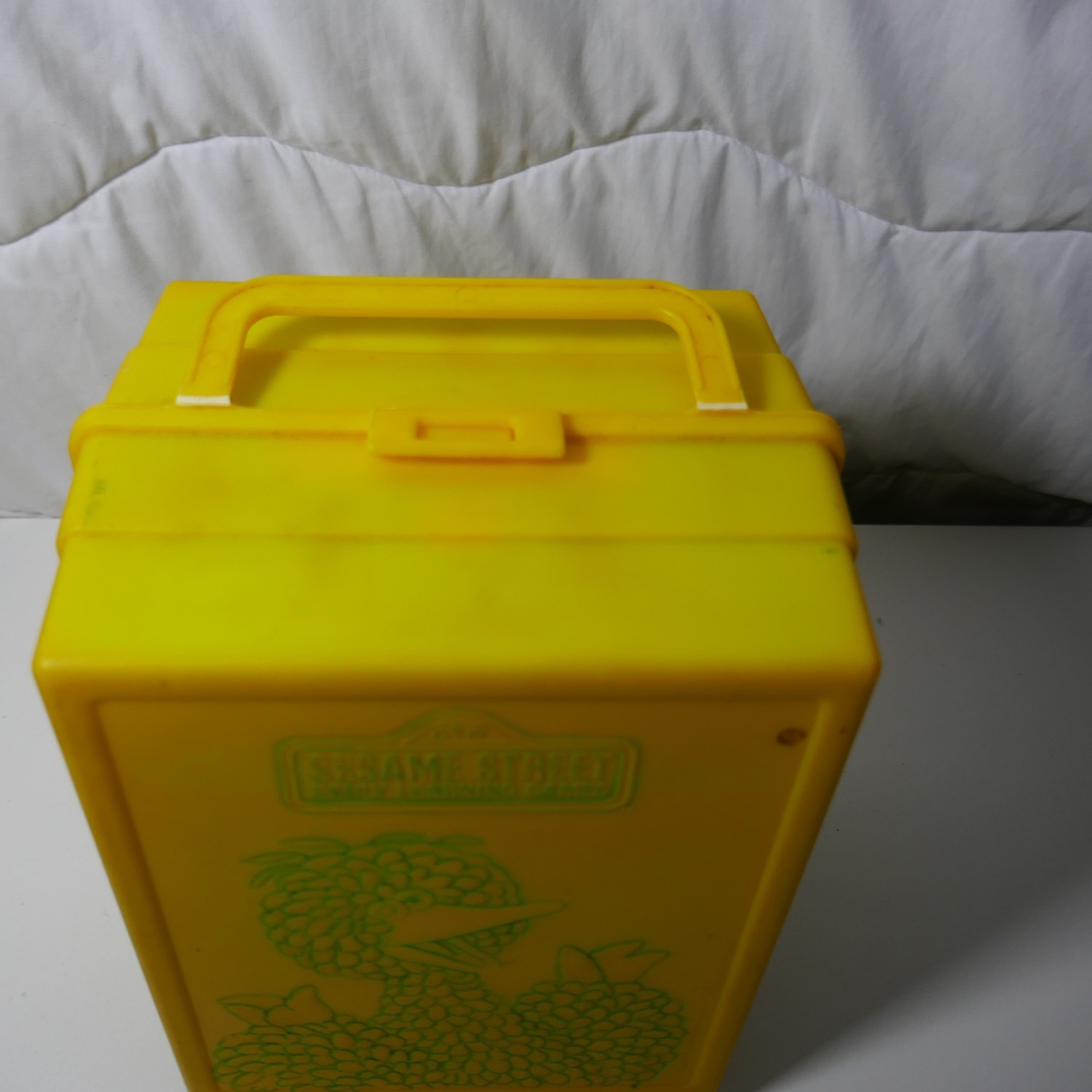 Sesame Street Early Learning Educational Games 1989 Cards W Yellow Storage Case