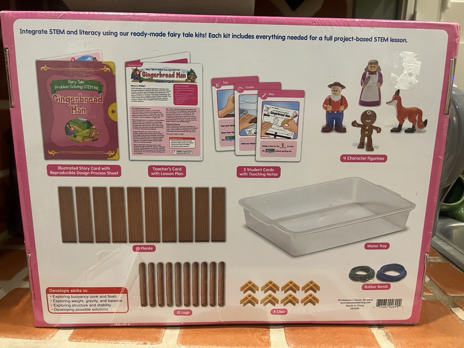 Lakeshore Fairy Tales Problems Solving Kit – The Gingerbread Man STEM 3+ Sealed
