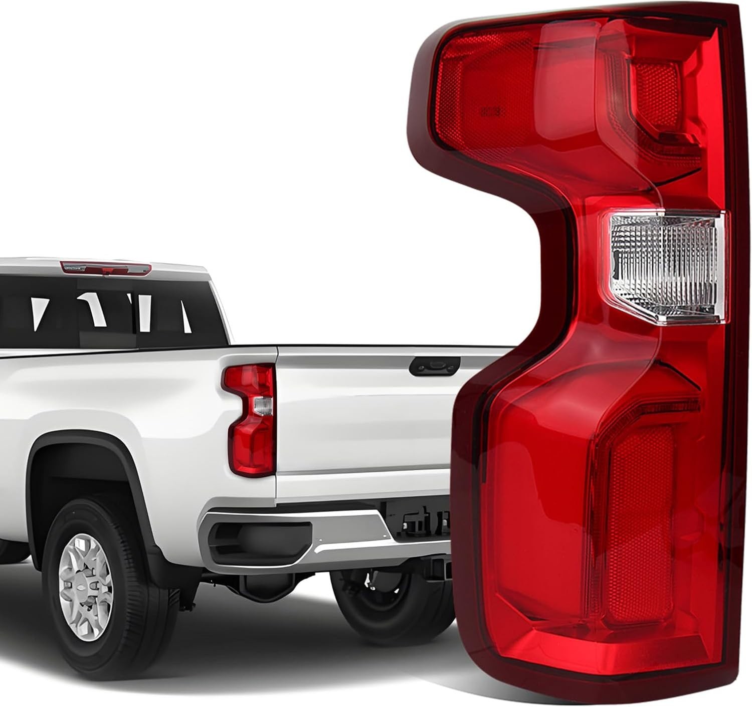 LED Left Tail Light Compatible with 2019-2025 Chevy Silverado 1500 Rear Led