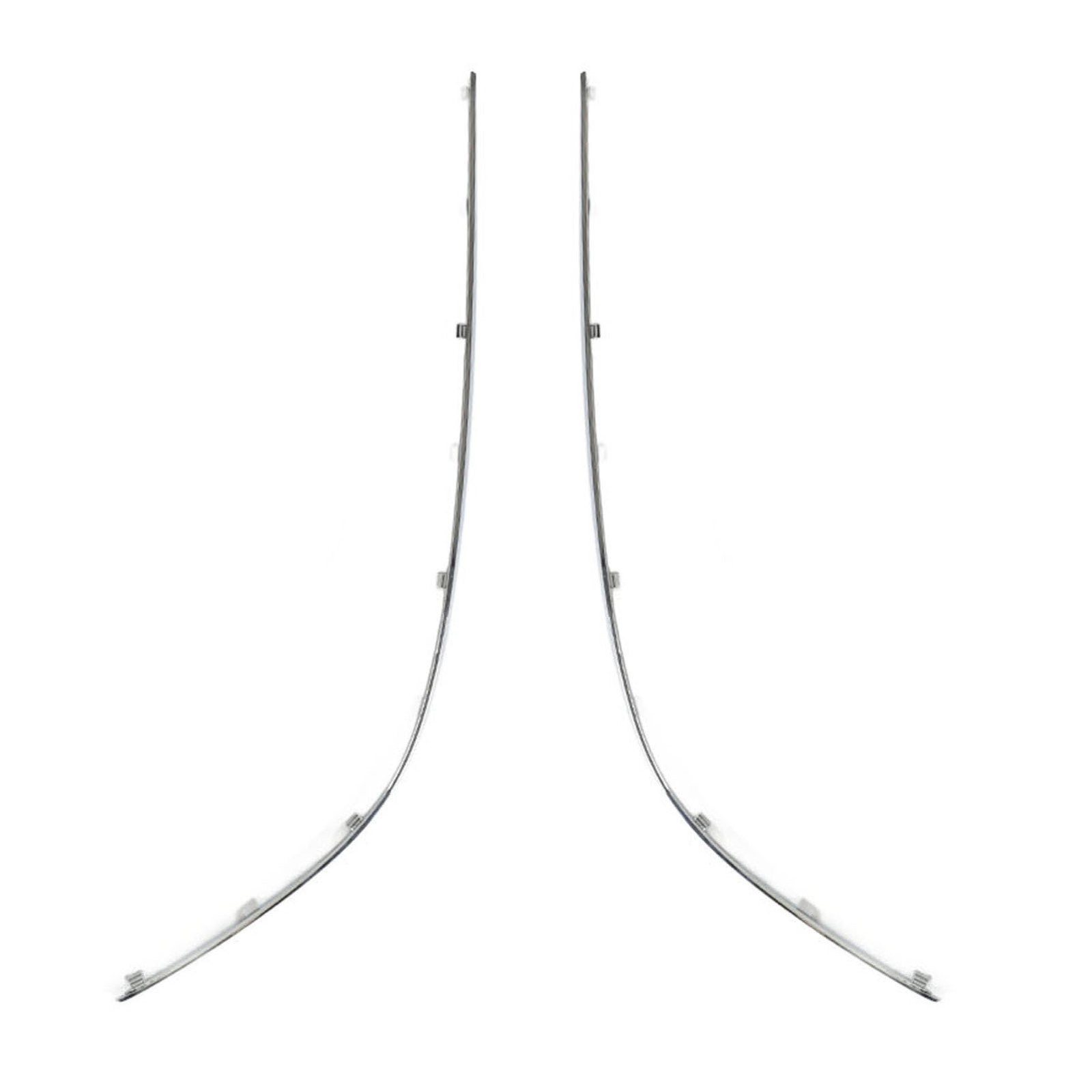 1Pair Front Bumper Outer Molding Chrome Cover Stylish Replacement For Benz ODHF