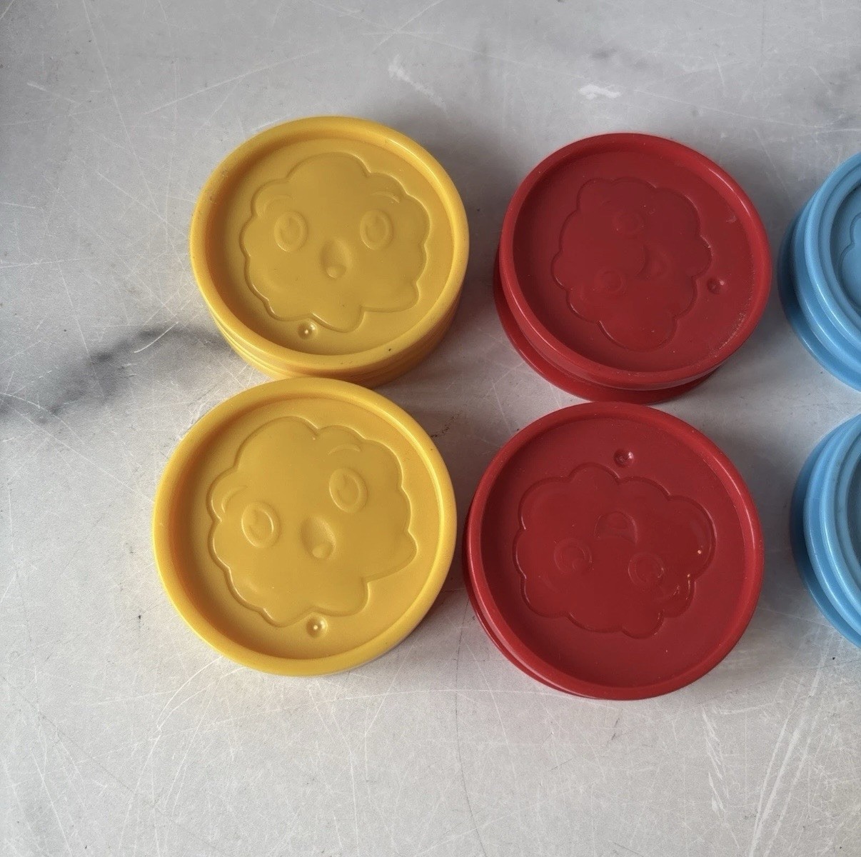 Leap Frog Pick Up Count Vacuum Replacement 10 Dust Pieces Parts Coins Colorful