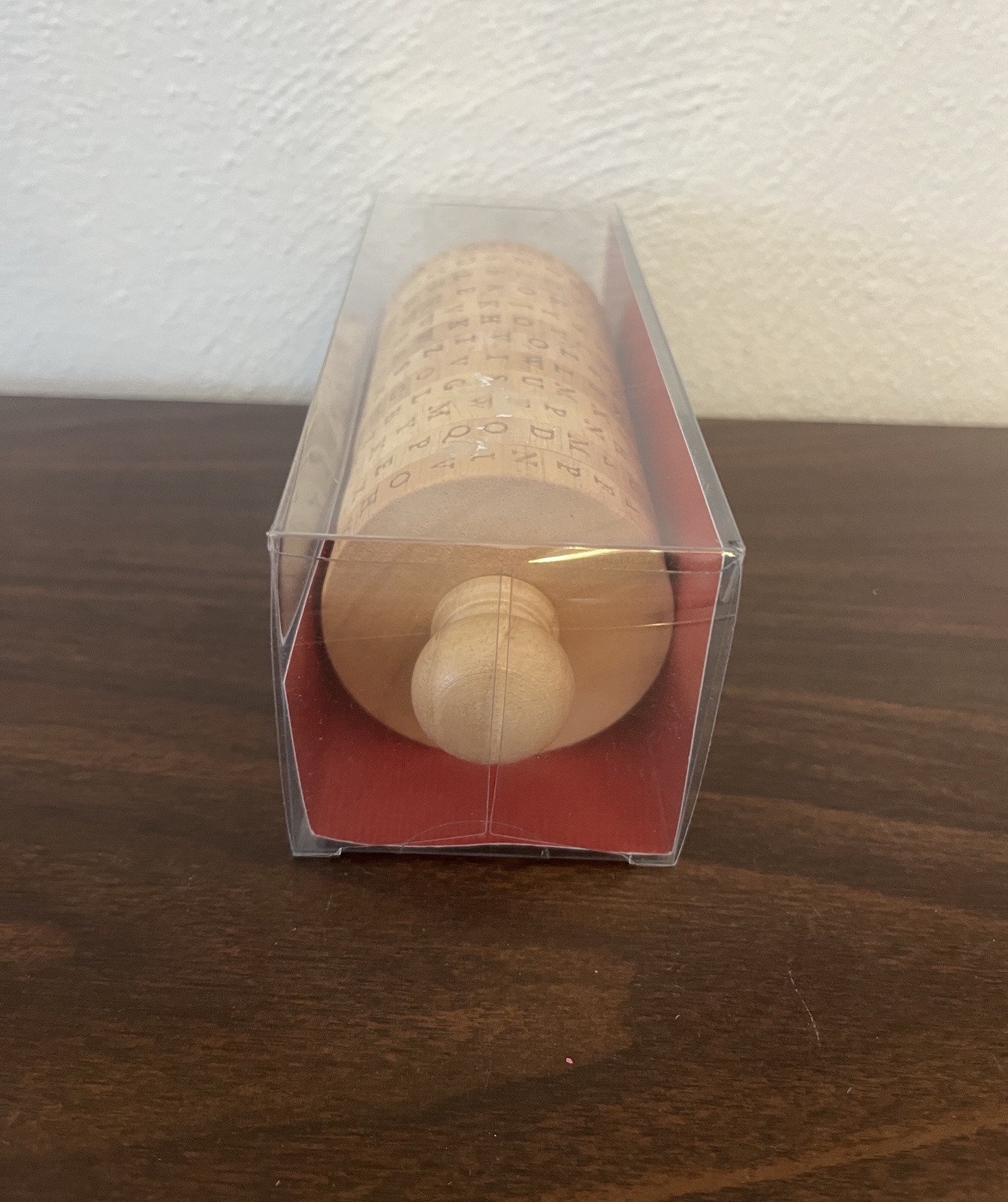 American Traditions Secret Decoder Cypher Wheel Wooden Spy Messenger New In Box