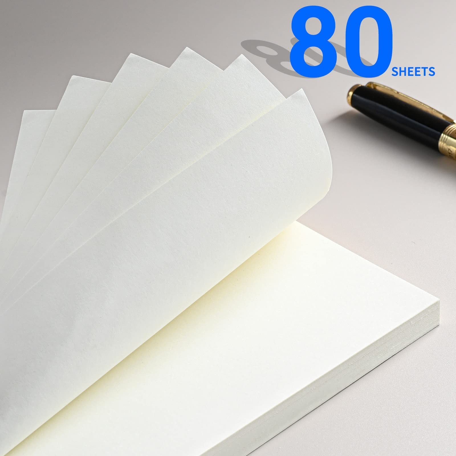 Refillable Blank Paper for 6-Ring Binders – A6 Size, 80 Sheets (160 Pages) – …