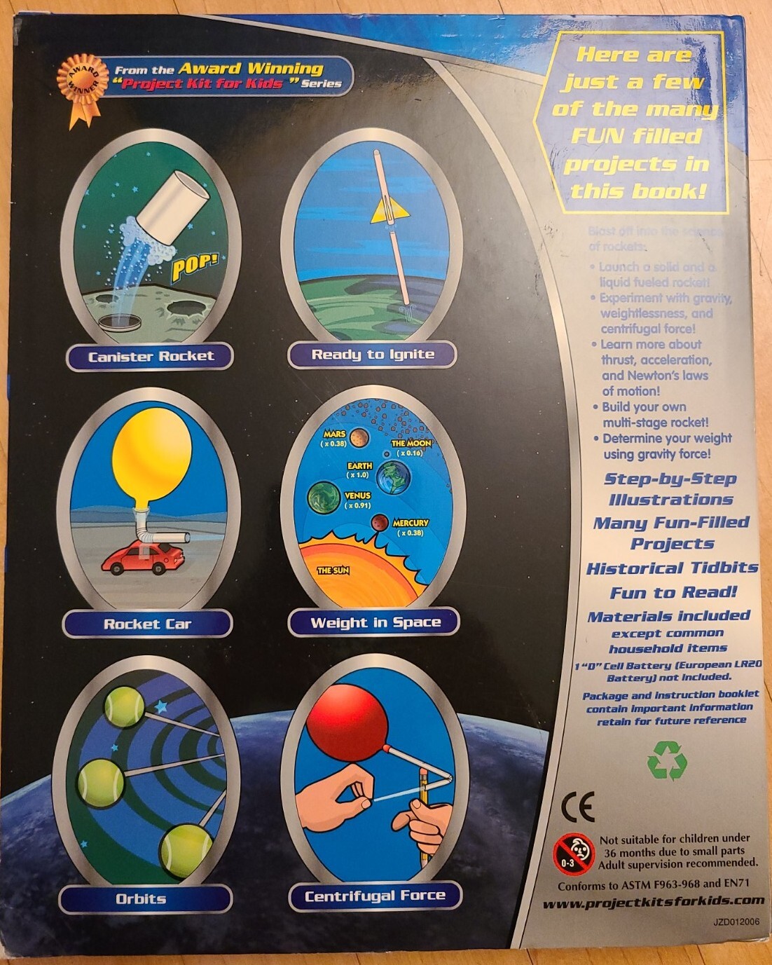 INVENTIONS IN ROCKETS PROJECT KIT FOR KIDS Learn Science Book 10 Projects