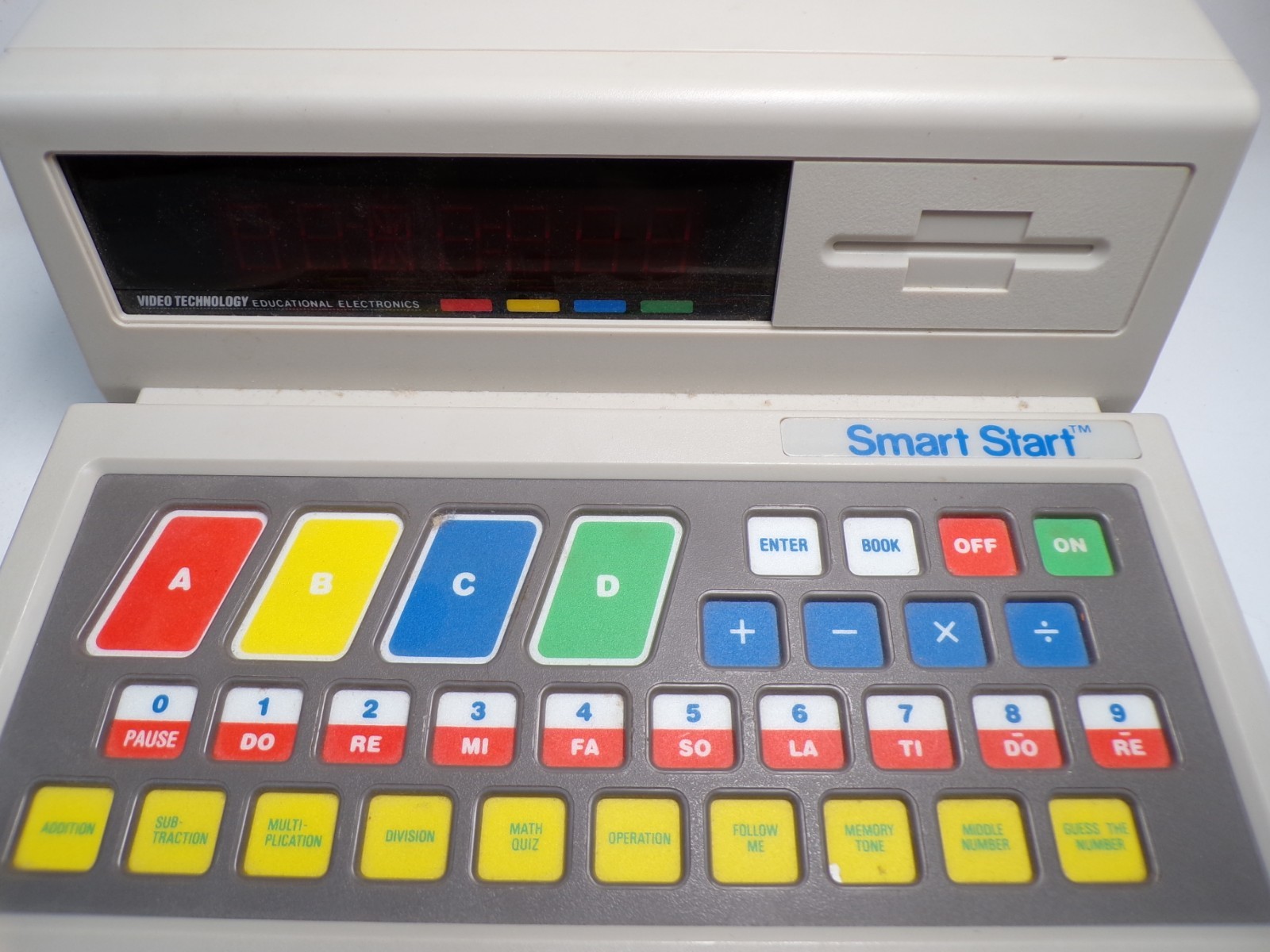 VTG Smart Start Educational Math Electronic Computer TESTED Manual and Book