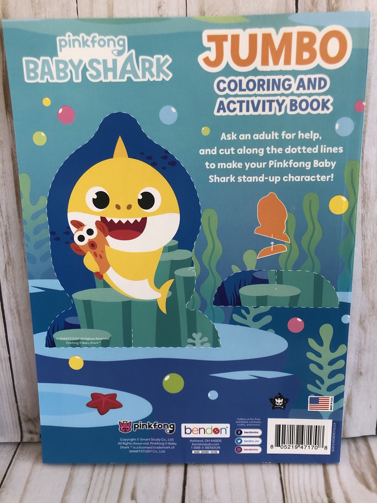 Baby Shark Lets Go Game + Ice Cream Puzzle + Coloring Book + Crayola Crayons New