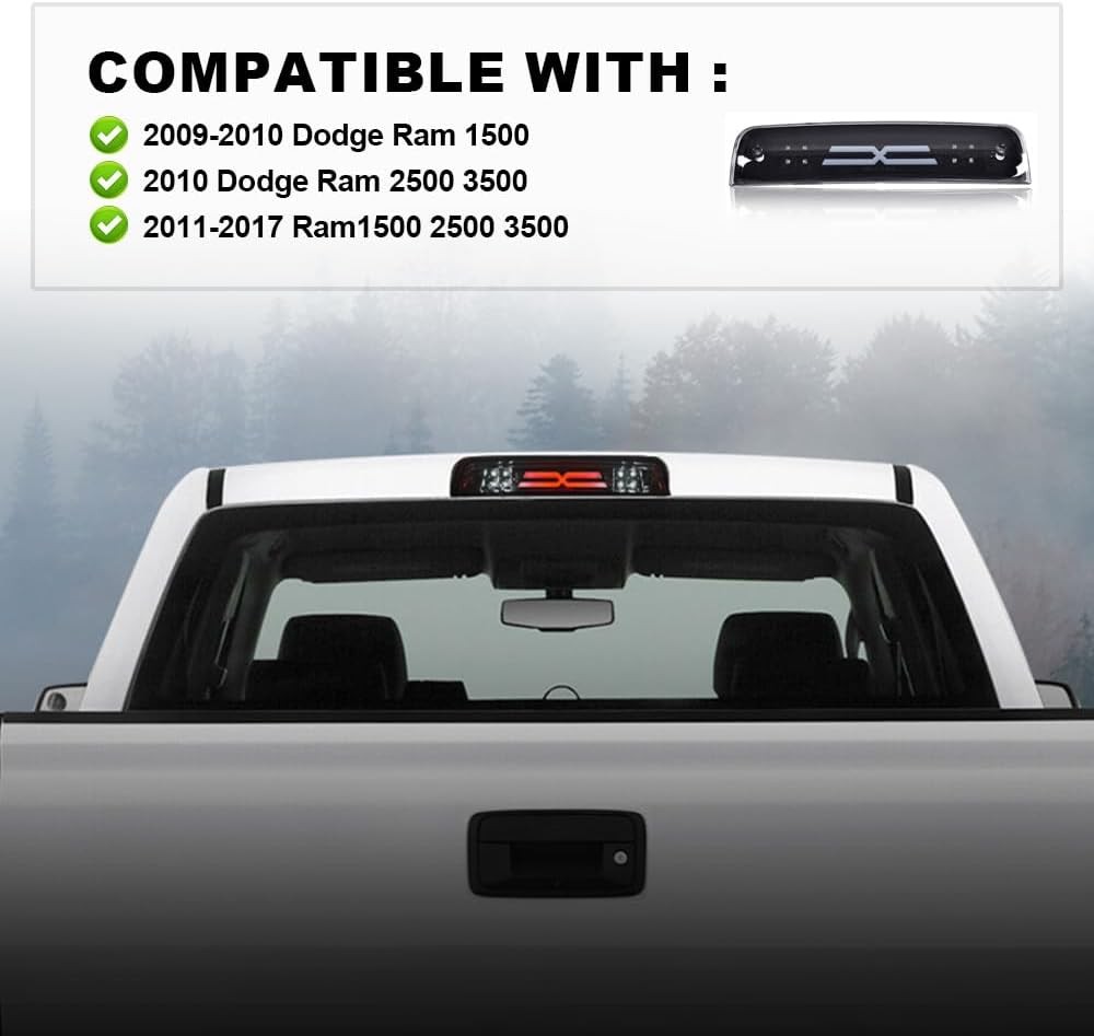 PIT66 LED Bar 3rd Brake Light, Compatible with 2009-2017 Dodge Ram 1500 2500