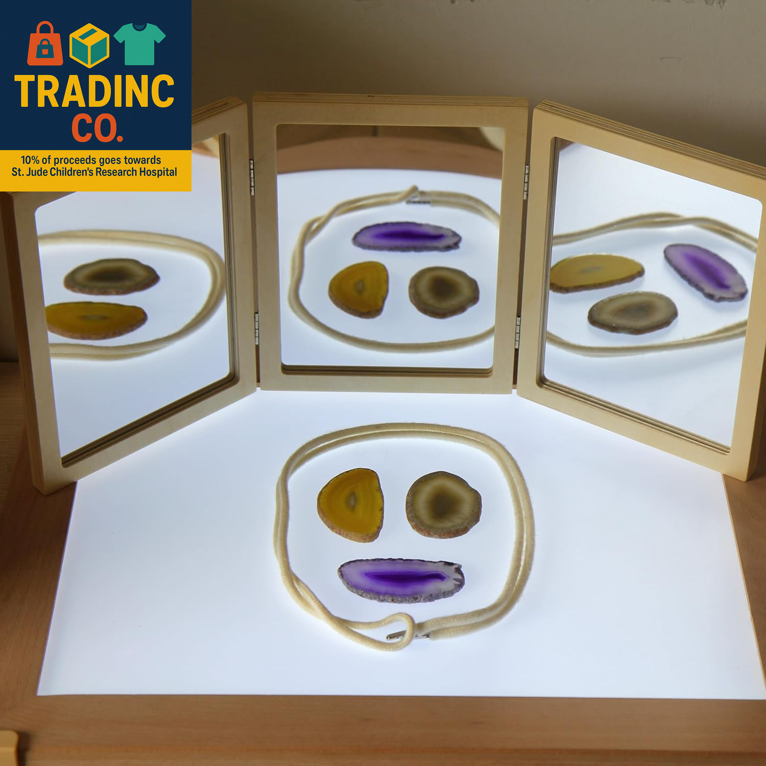 Montessori & Reggio Inspired Children Mirror, Preschool Classroom Essential, 3 P