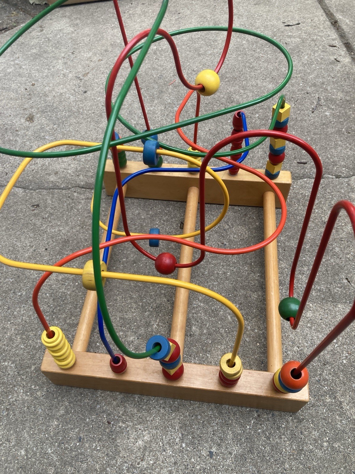 Child’s Rollercoaster Large Educational Bead Maze Wooden Toy