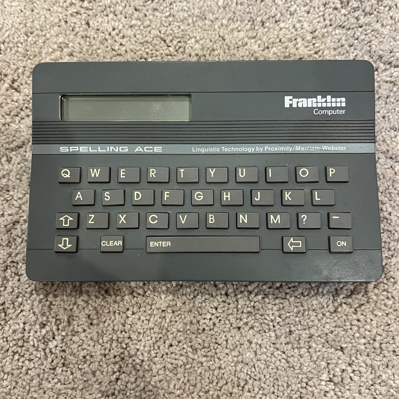 Franklin Spelling Ace SA-98 Electronic Dictionary Vintage 1980s Merriam-Webster