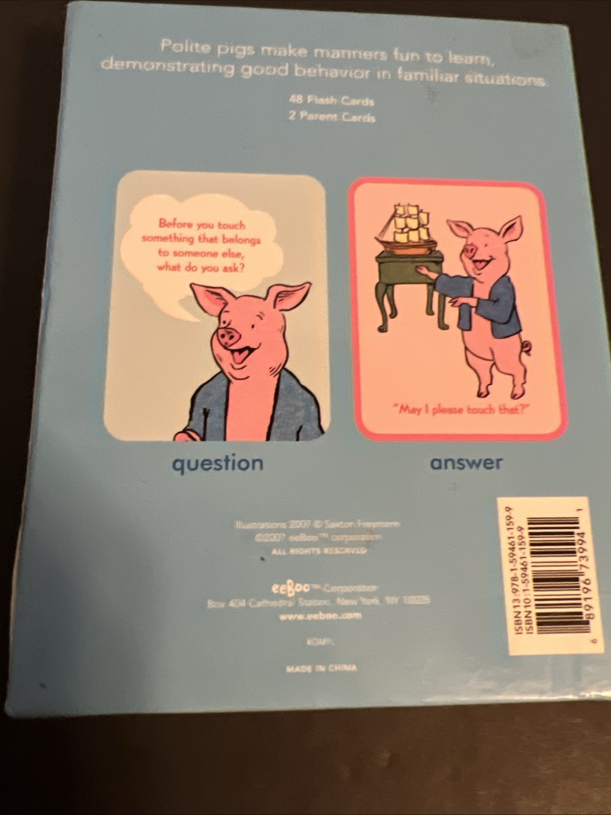 eeboo Good Manners Flash Cards What to Do, What to Say, Polite Behavior Everyday