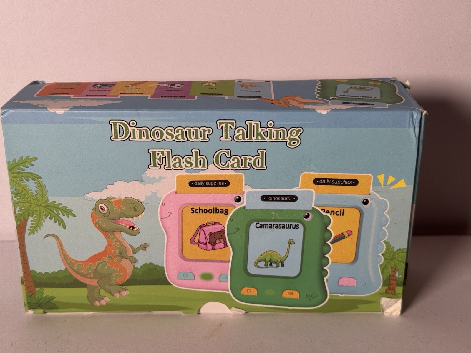 Dinosaur Talking Flash Cards Kids Learning Toy Educational Speech Vocabulary