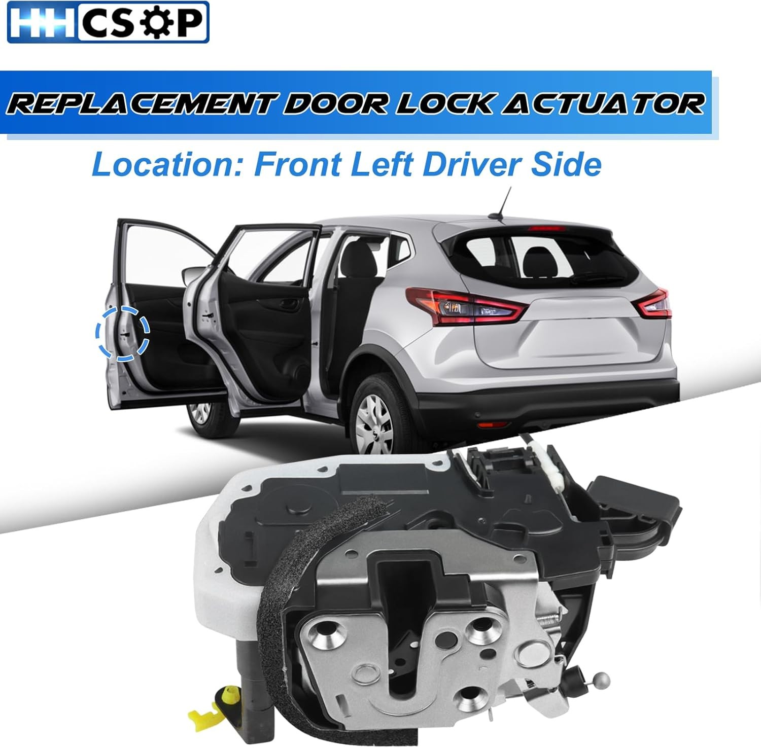 Front Left Driver Side Door Lock Actuator Latch Assembly Replacement for Nissan