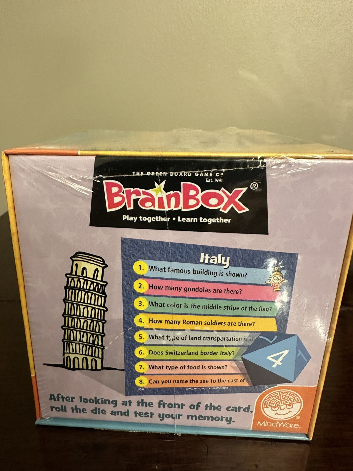 **NEW** MindWare Brain Box “Around The World” Educational Card Game.