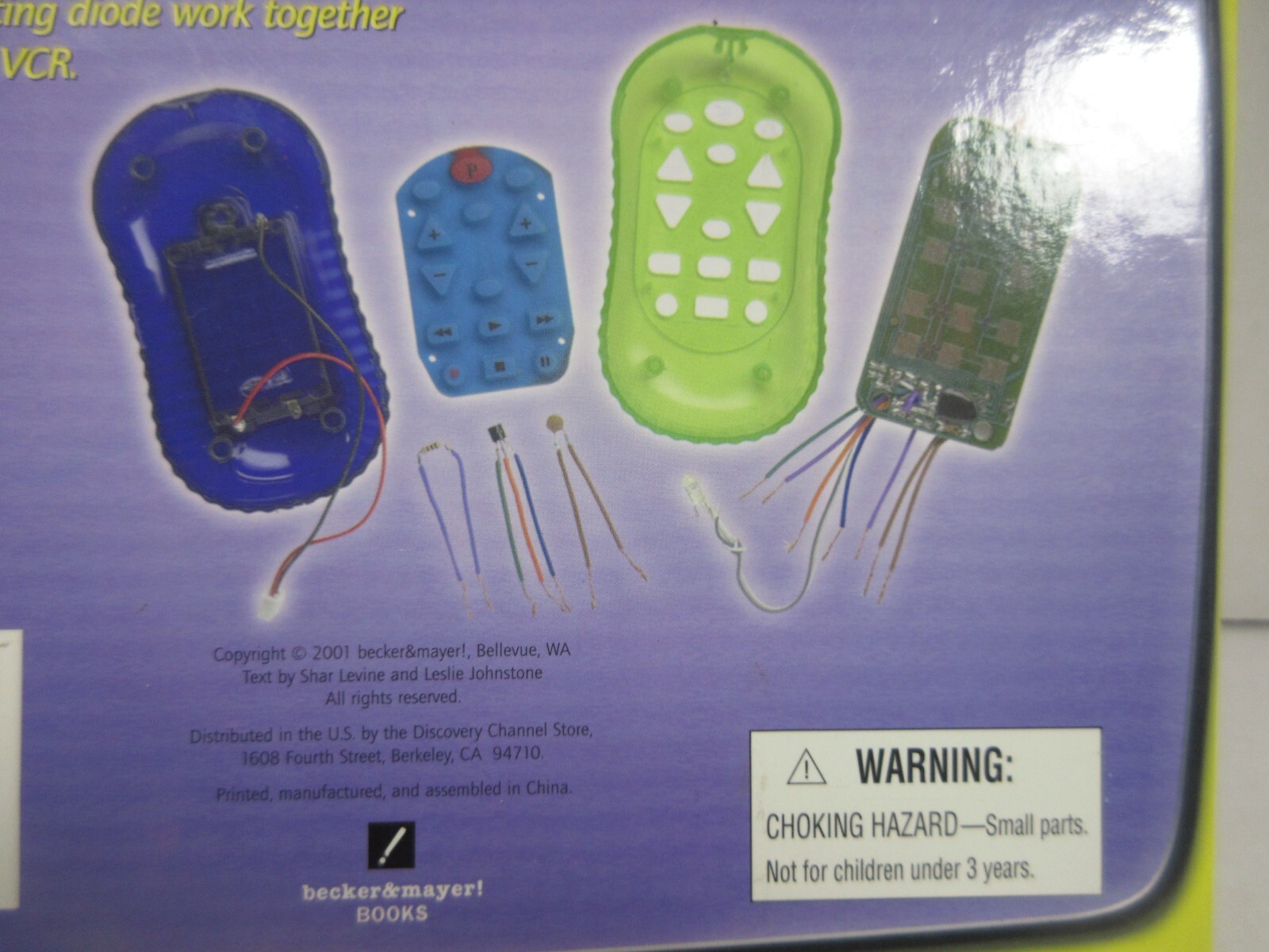 2001 Becker & Mayer Books Build Your Own Remote Control kit ages 8-12 kids toy