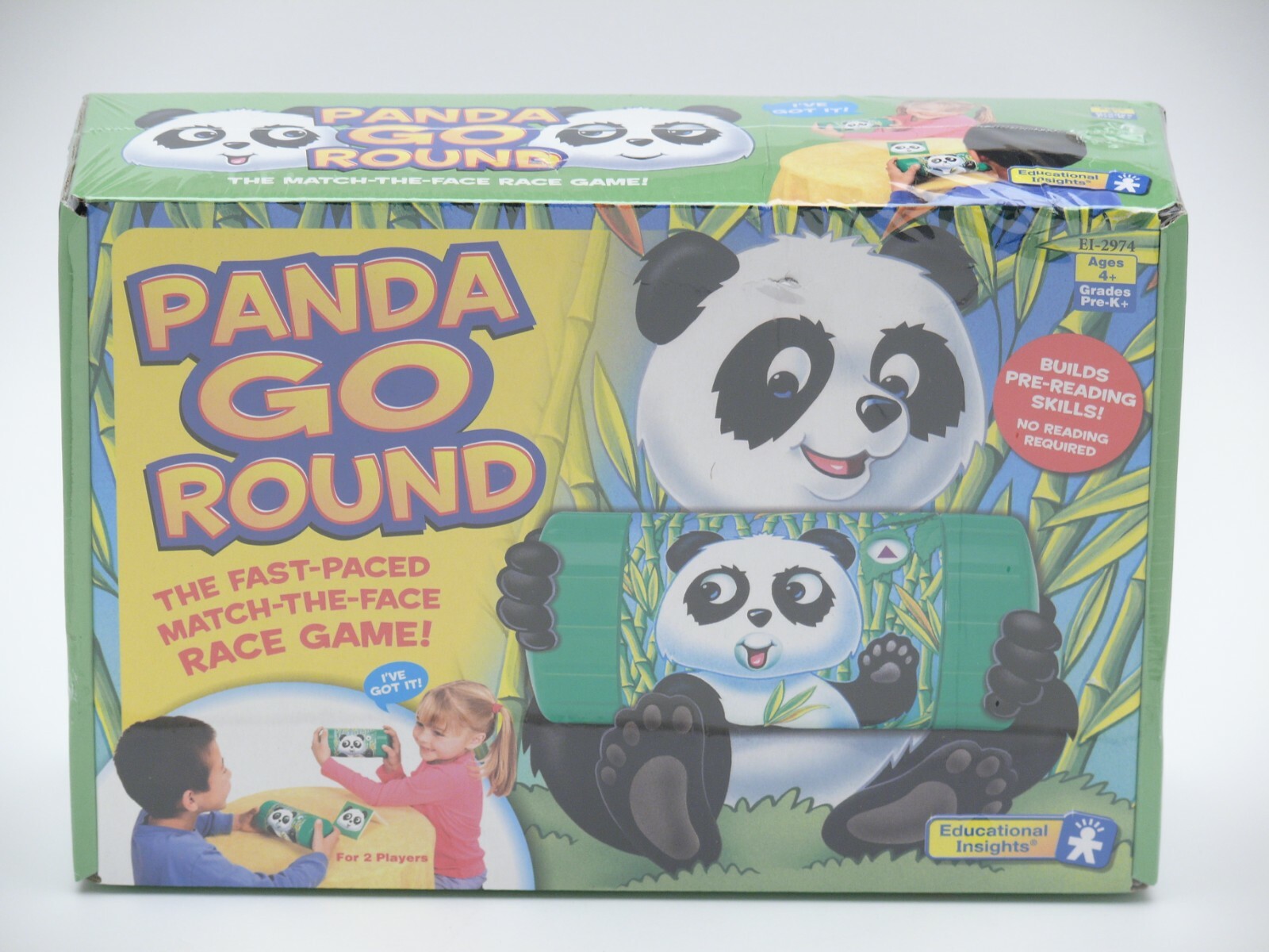 PANDA-GO-ROUND Match The Face Race Game Pre-Reading Skills BRAND NEW Ships FAST