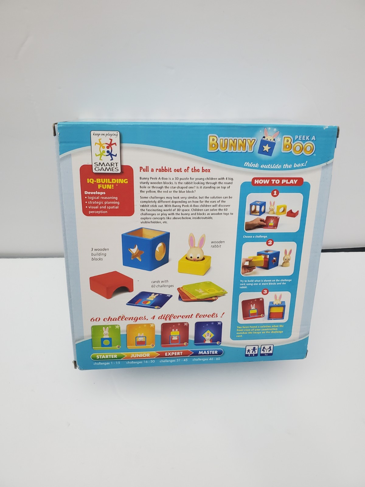 Bunny Peek A Boo Game – A Multi Level Logic Game Ages 2+ Educational NIB Awards!