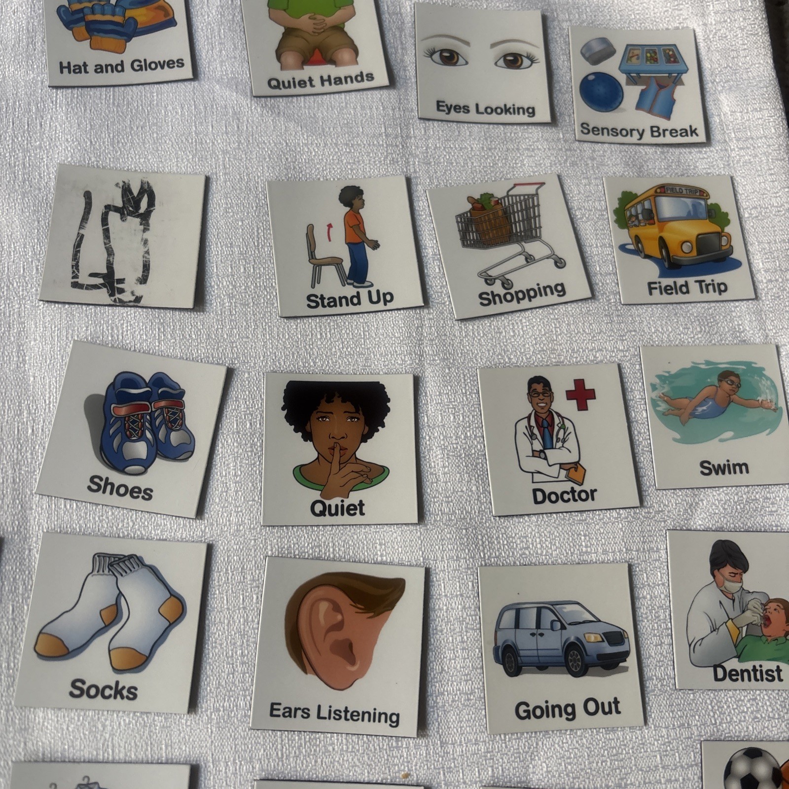 Autism Magnet schedule 132 Piece Set