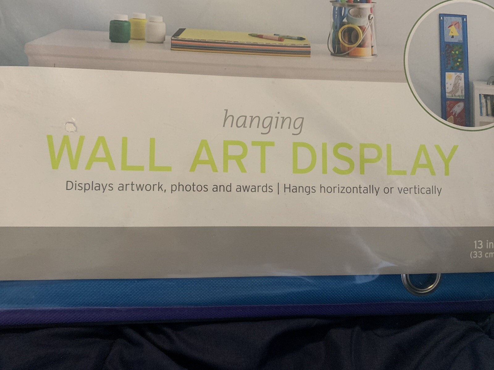 NEW Organize Hanging WALL ART DISPLAY HORIZONTALLY OR VERTICALLY 13″ x 50″