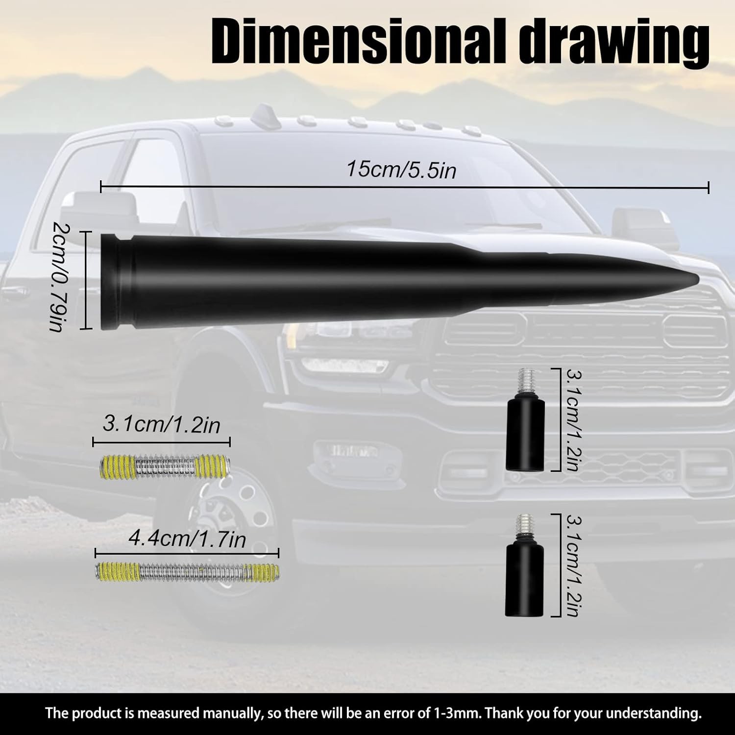 Car Antenna Compatible with Ford F150 F250 F350 Super Duty Ford Mustang Raptor T