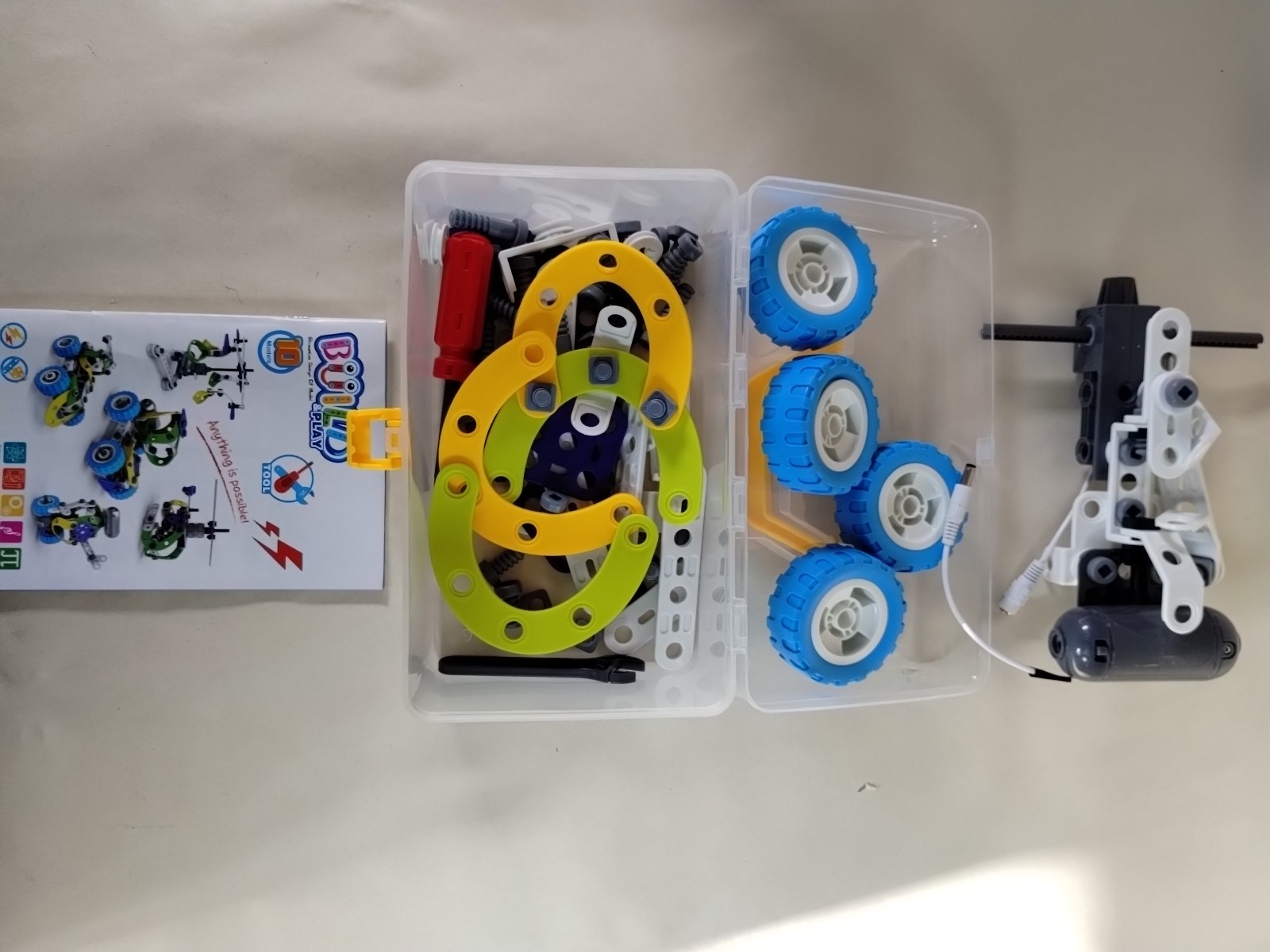 10 in 1 Electric Stem Toys for 5 + Boys & Girls Complete Toy Building Block Set