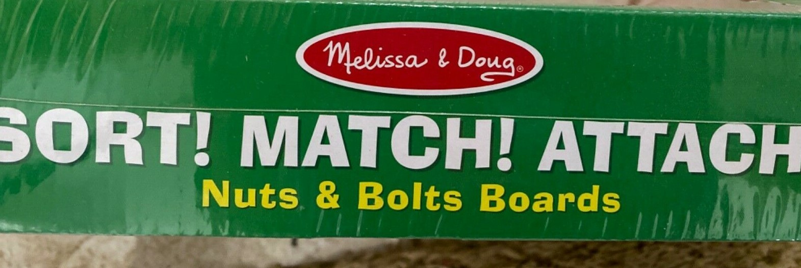 * NEW * Melissa & Doug Sort! Match! Attach! Nuts & Bolts Board