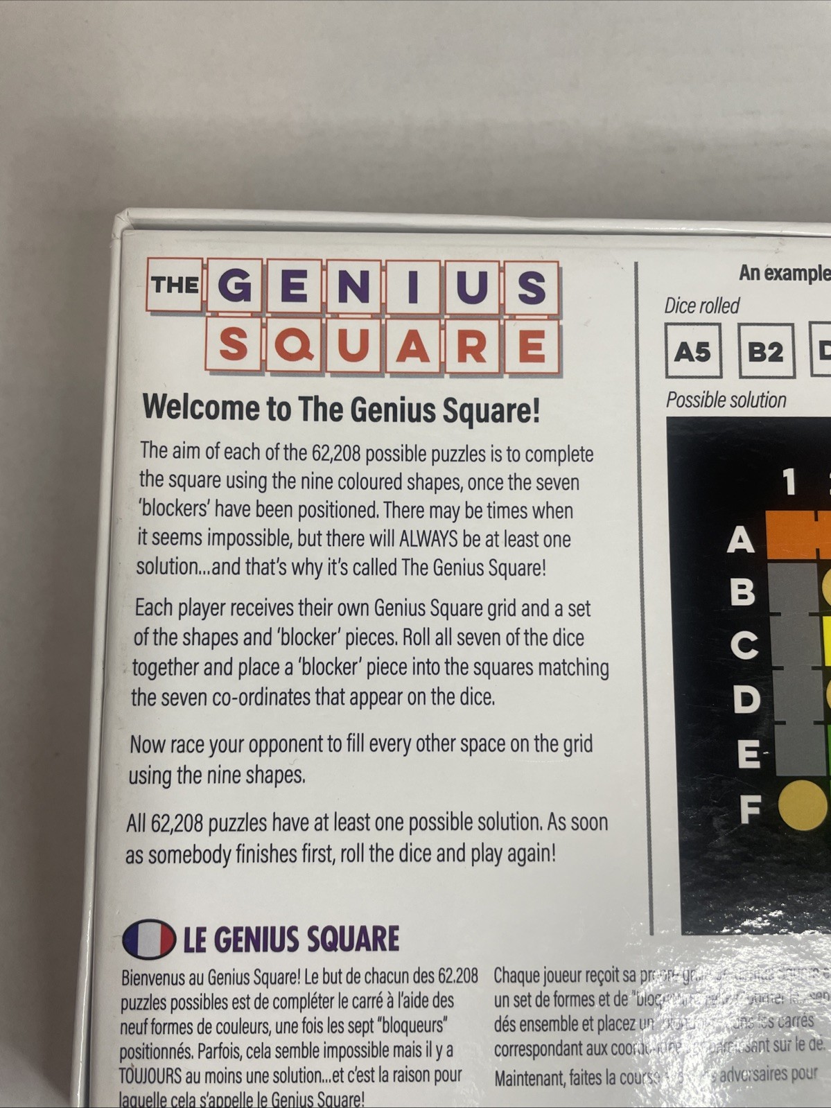 The Genius Square STEM Puzzle Game The Happy Puzzle Company 2019 Age 6+ 1-2 Play