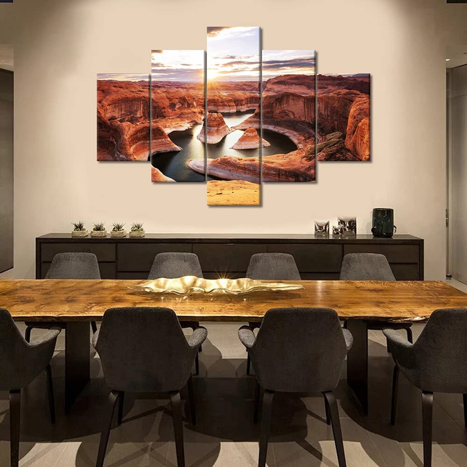 TUMOVO Lake Powell Wall Art Arizona USA Picture Prints on Canvas 5 Pieces Wal…