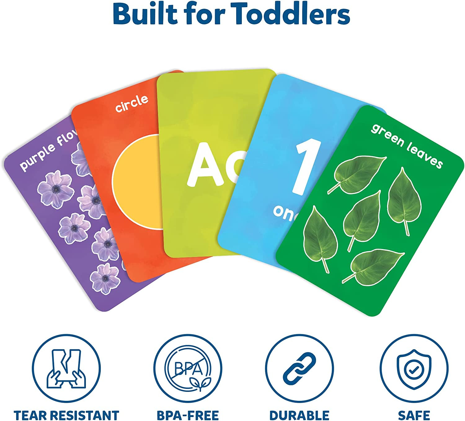 Thick Flash Cards for Toddlers : Letters, Numbers, Shapes & Colors