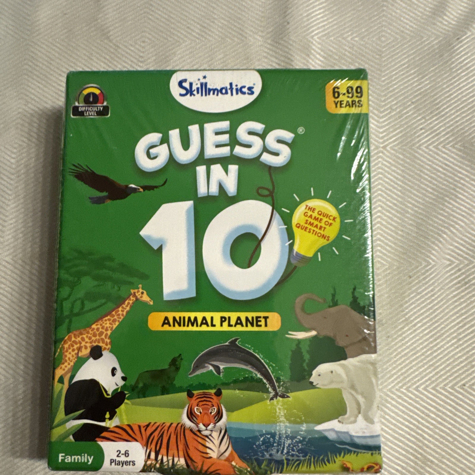 Guess in 10 Card Game Animal Planet Skillmatics Ages 6+ Educational Family Fun