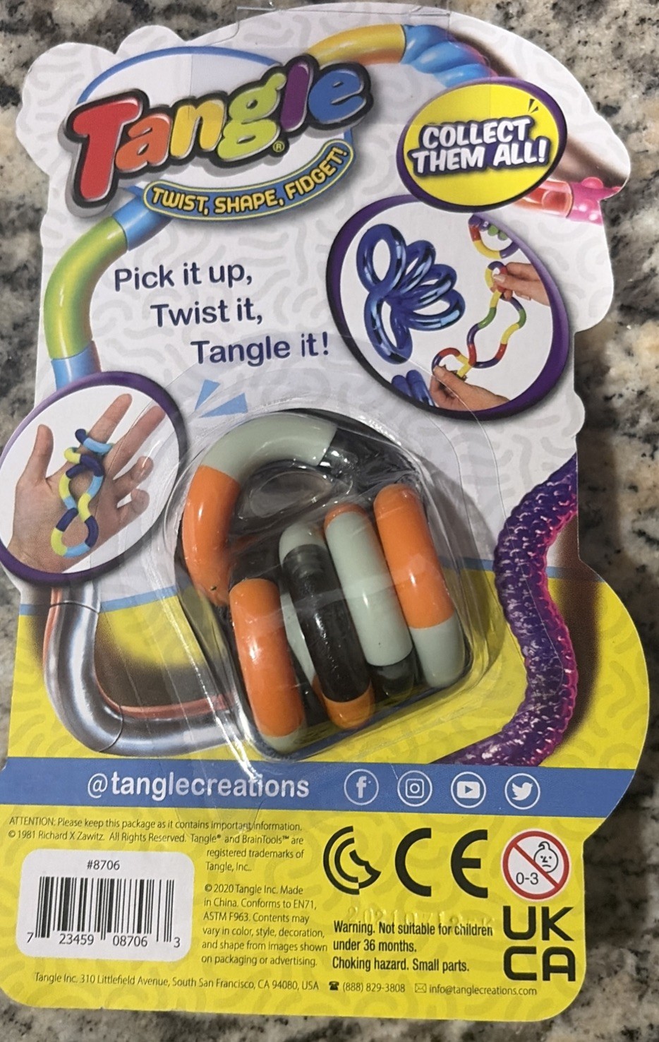 New Tangle Classic Series Twist, Shape, & Fidget Toy Sensory ADD Stress Reliefb2