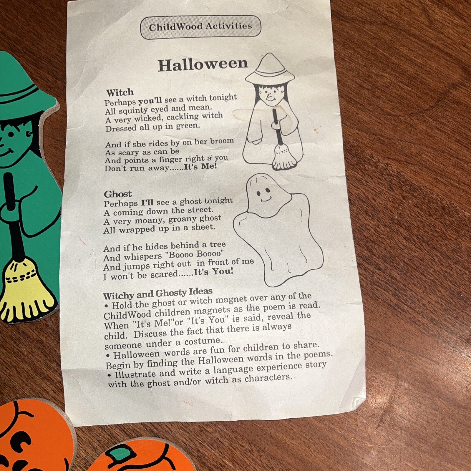 ChildWood Learning Units Magnets, Halloween, classroom, Homeschool