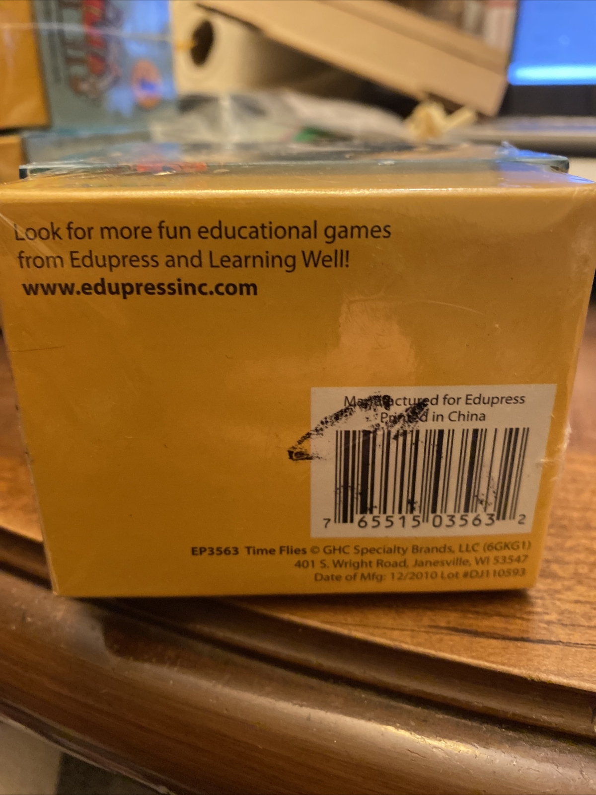Edupress Math Skills Telling Time To the minute 2-5 Players Grades 2+ SEALED