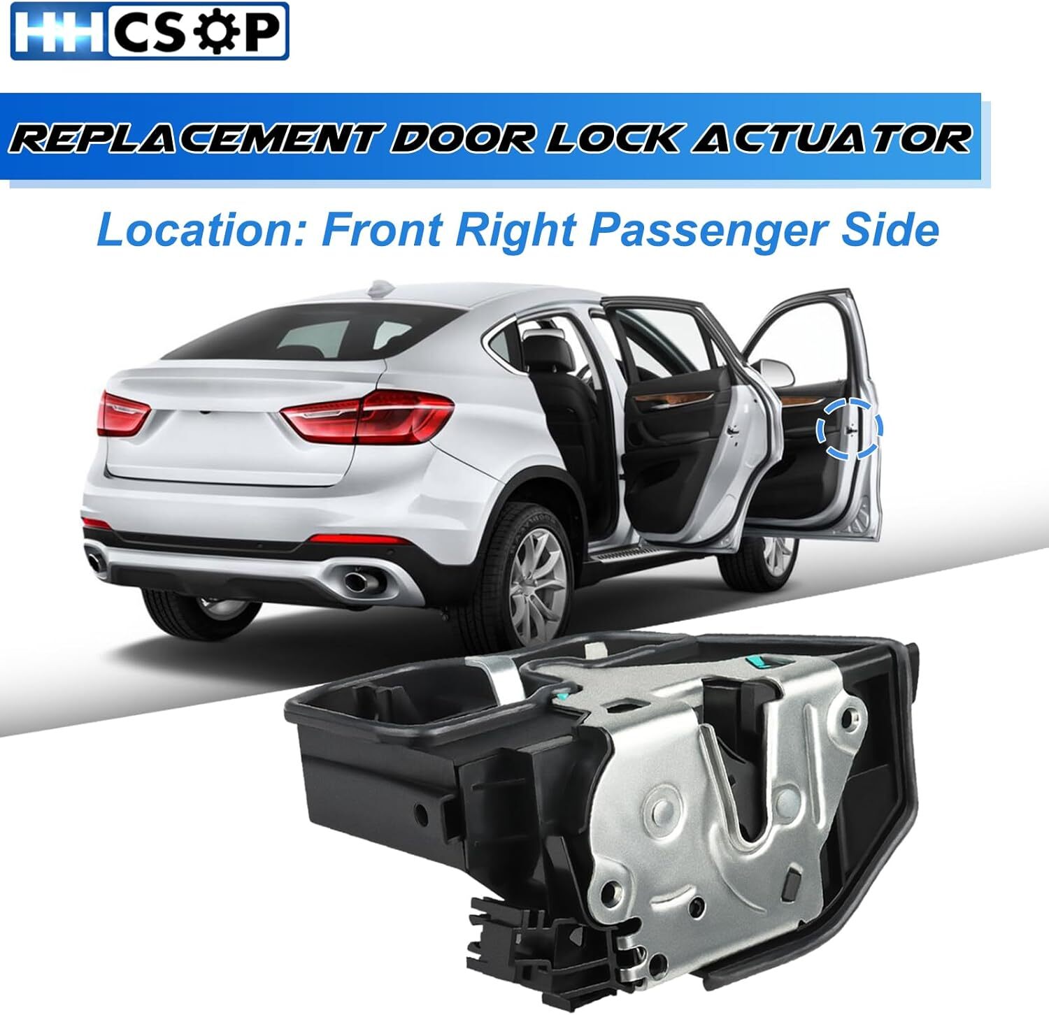 Front Right Passenger Side Power Door Lock Actuator Motor Fit for BMW 320i 323i
