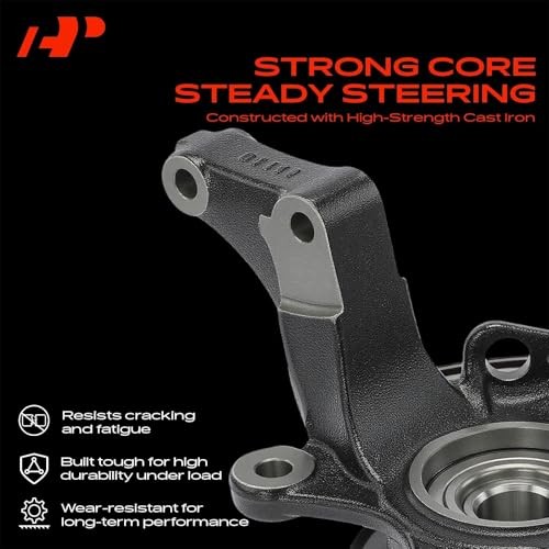 Front Right Steering Knuckle & Wheel Bearing Hub Front Right Passenger Side