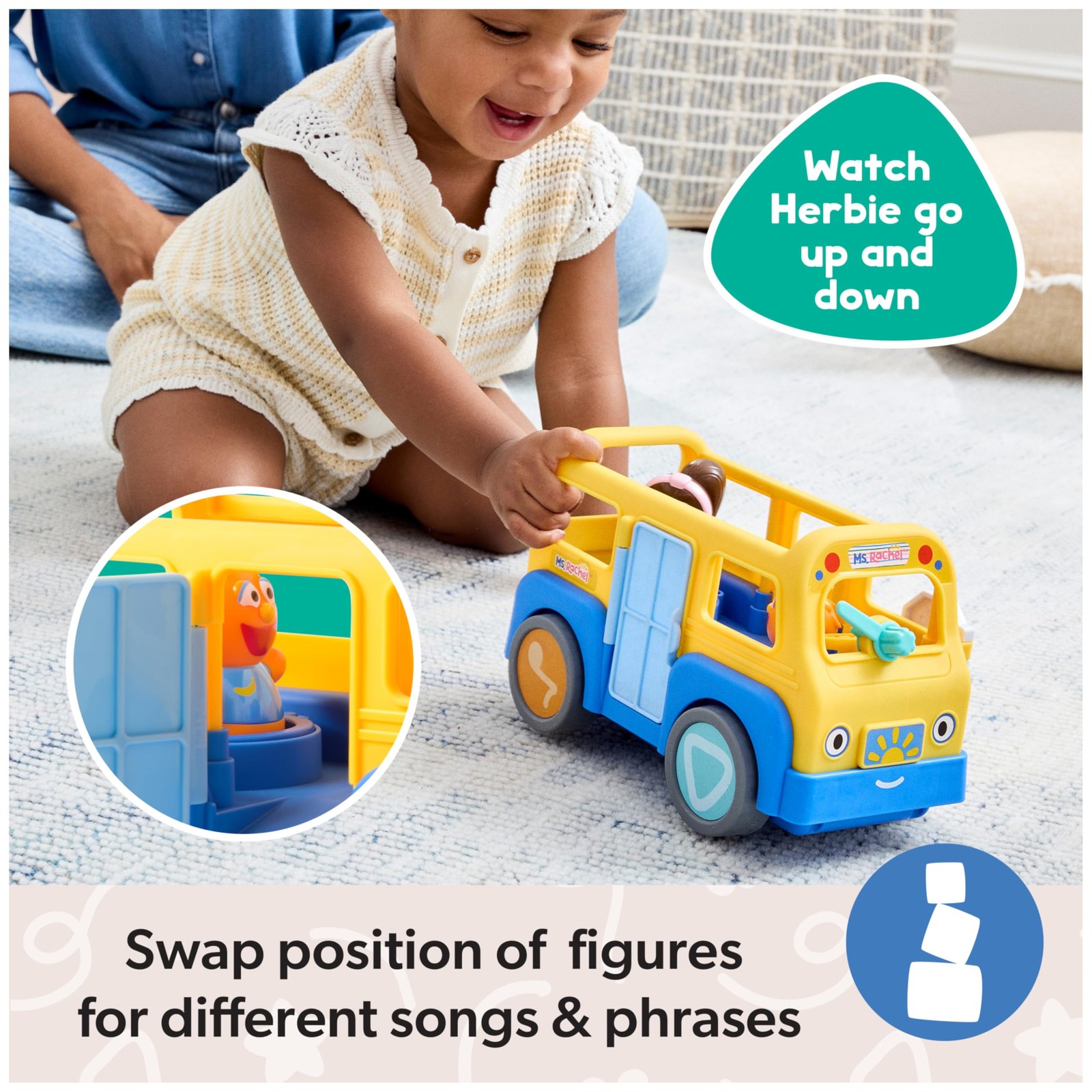 Ms. Rachel Official My First Learning Electronic School Bus 1, Multicolor
