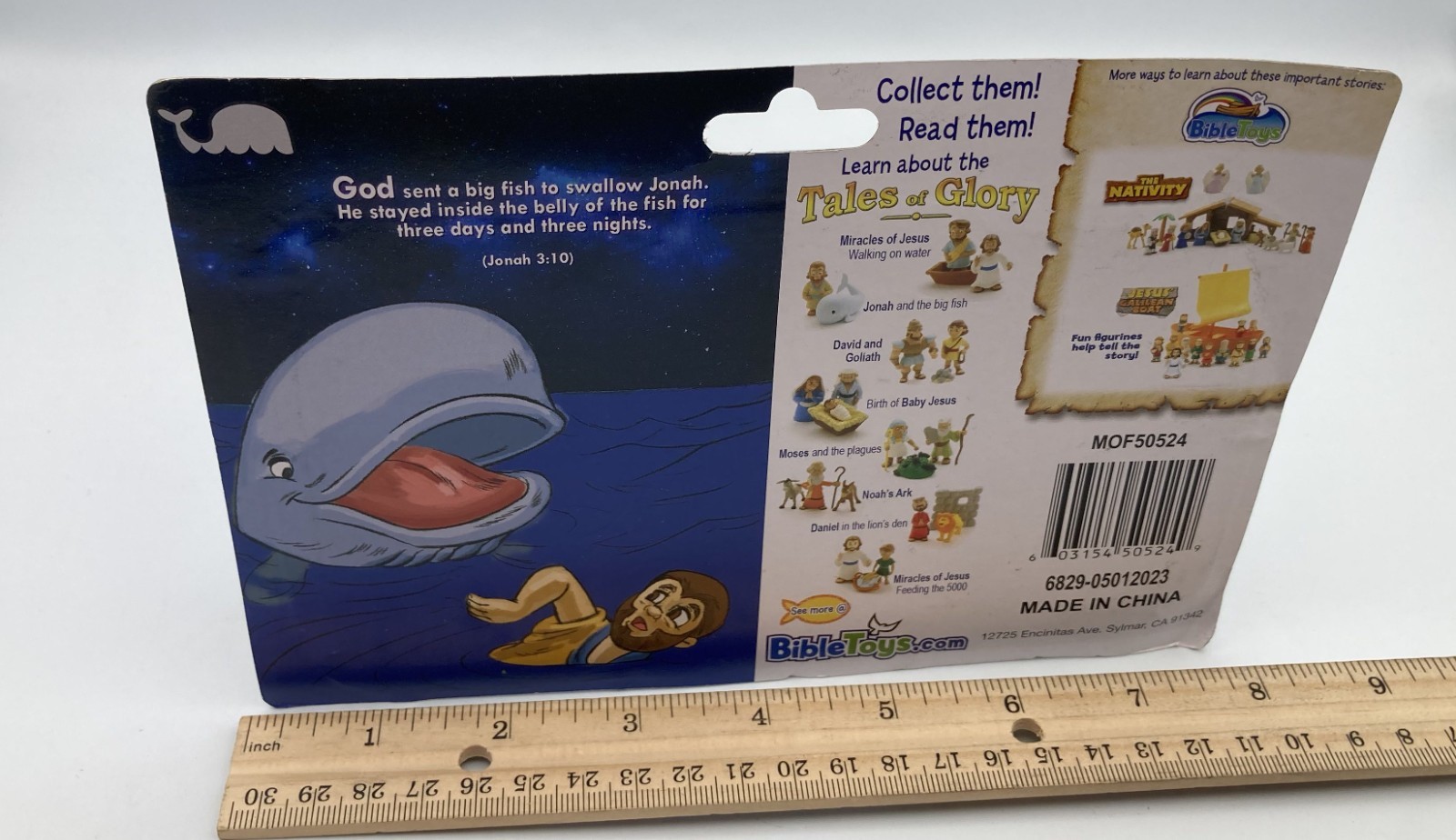 Tales of Glory JONAH & THE WHALE Big Fish 2007 Bible Story Toy Figures NIB