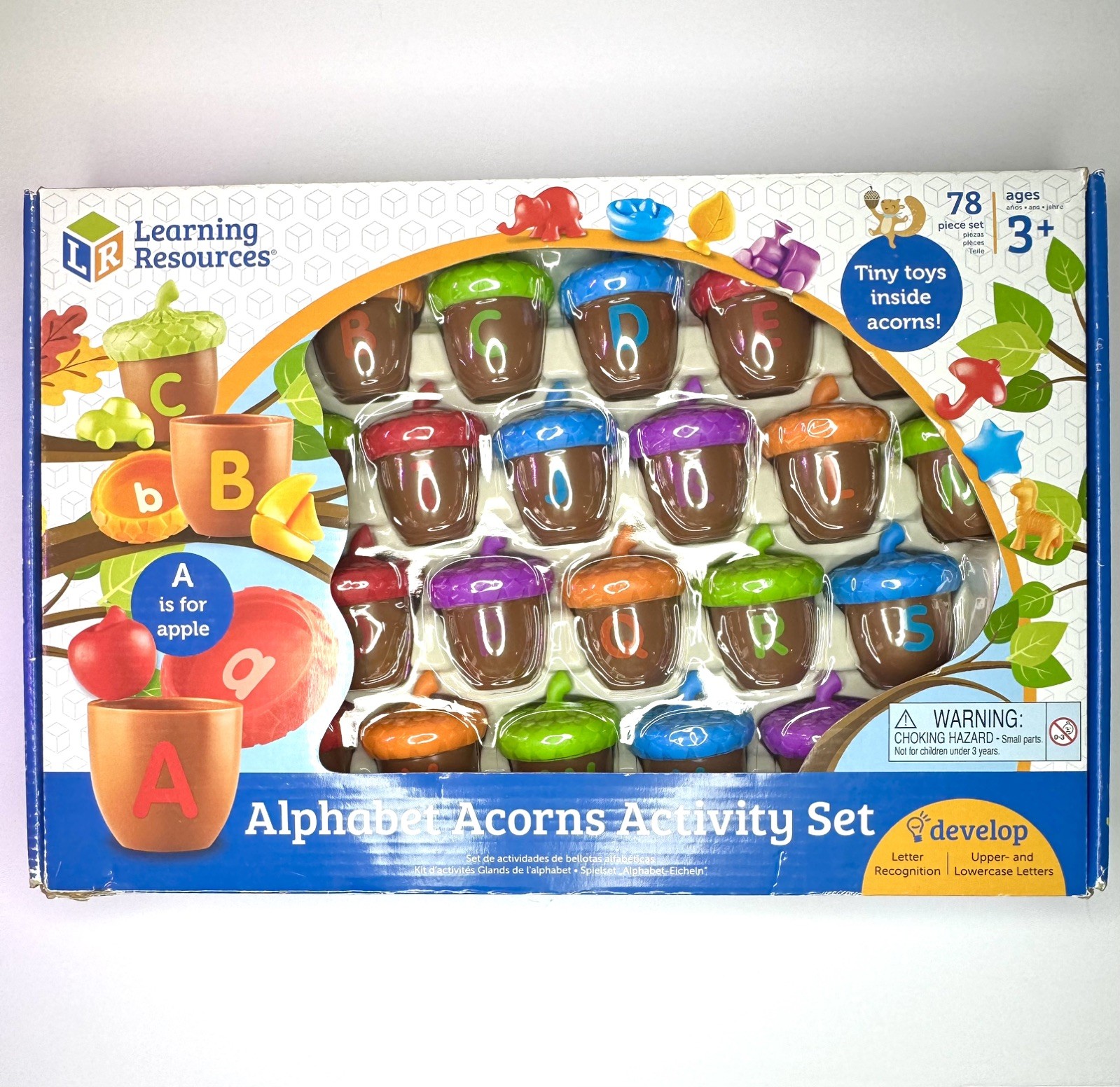 Learning Resources Alphabet Acorns Activity Set Letter Recognition Homeschool